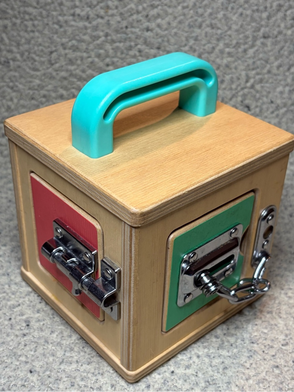 Wooden Lock Box - Educational Locks & Latches